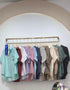 WANWAN Short Sleeves Side Pocket Shirts